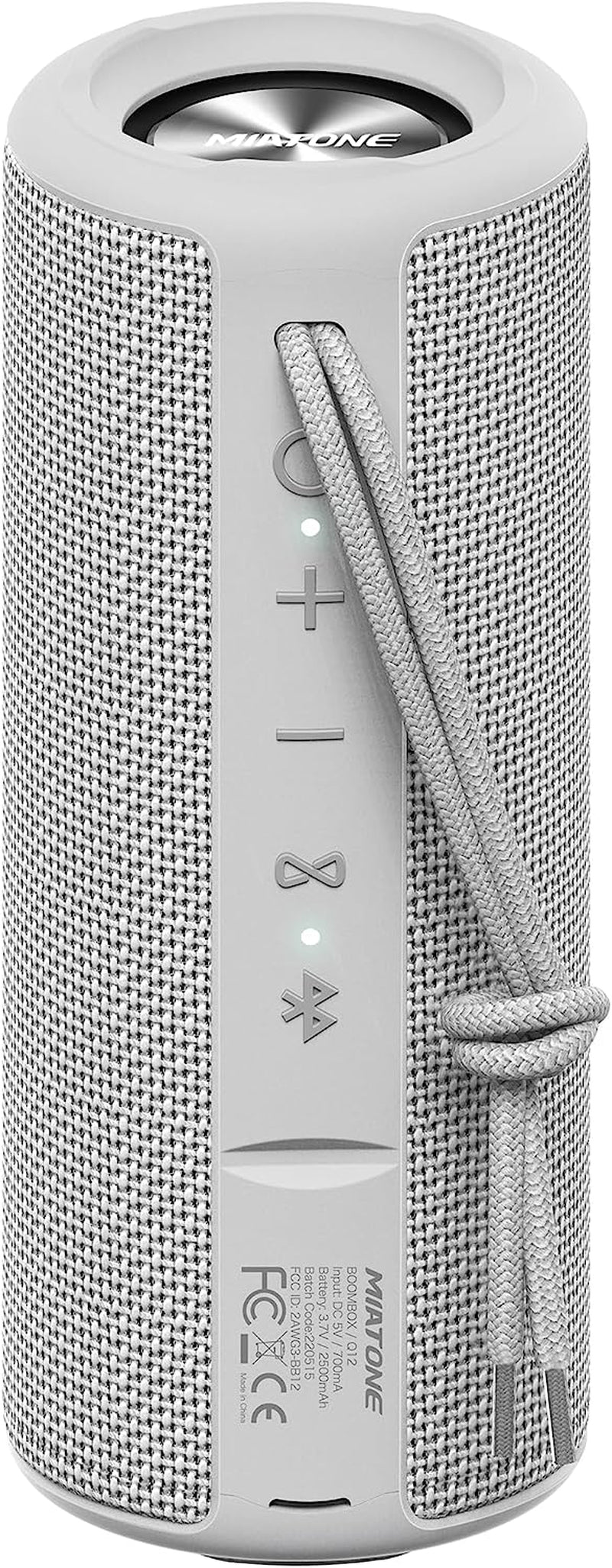 Boombox Portable Bluetooth Wireless Speaker Waterproof Shower Speaker - Grey