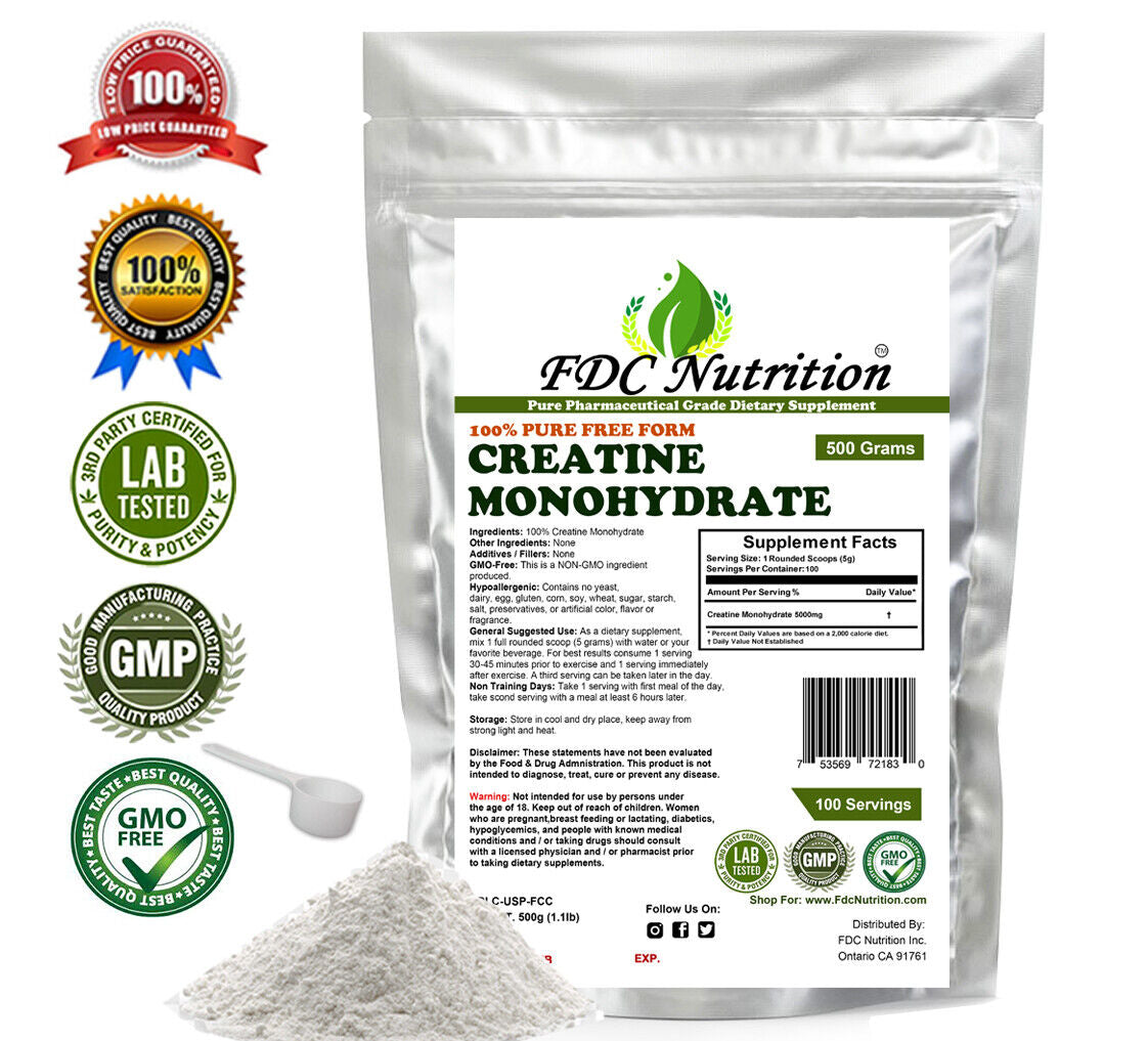 Creatine Monohydrate, Micronized Creatine Mono, Pure Creatine All Size