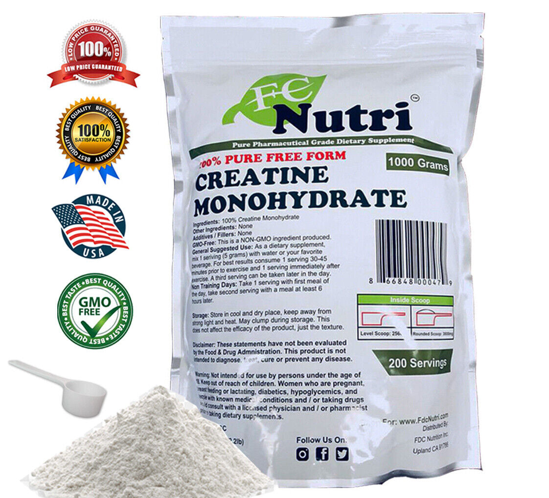 Creatine Monohydrate, Micronized Creatine Mono, Pure Creatine All Size