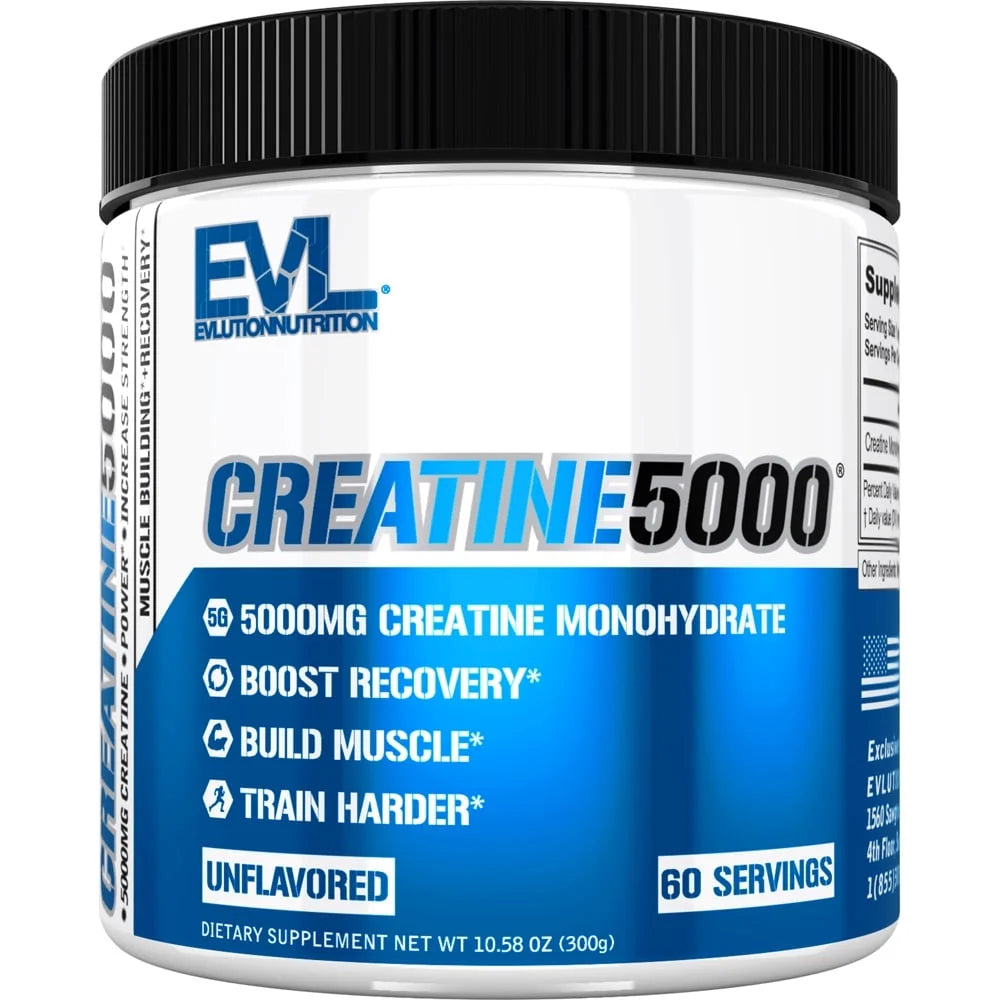 (2 Pack) Creatine Monohydrate Powder 5000Mg Unflavored 60 Servings - Creatine Supplement to Boost Recovery & Build Muscle