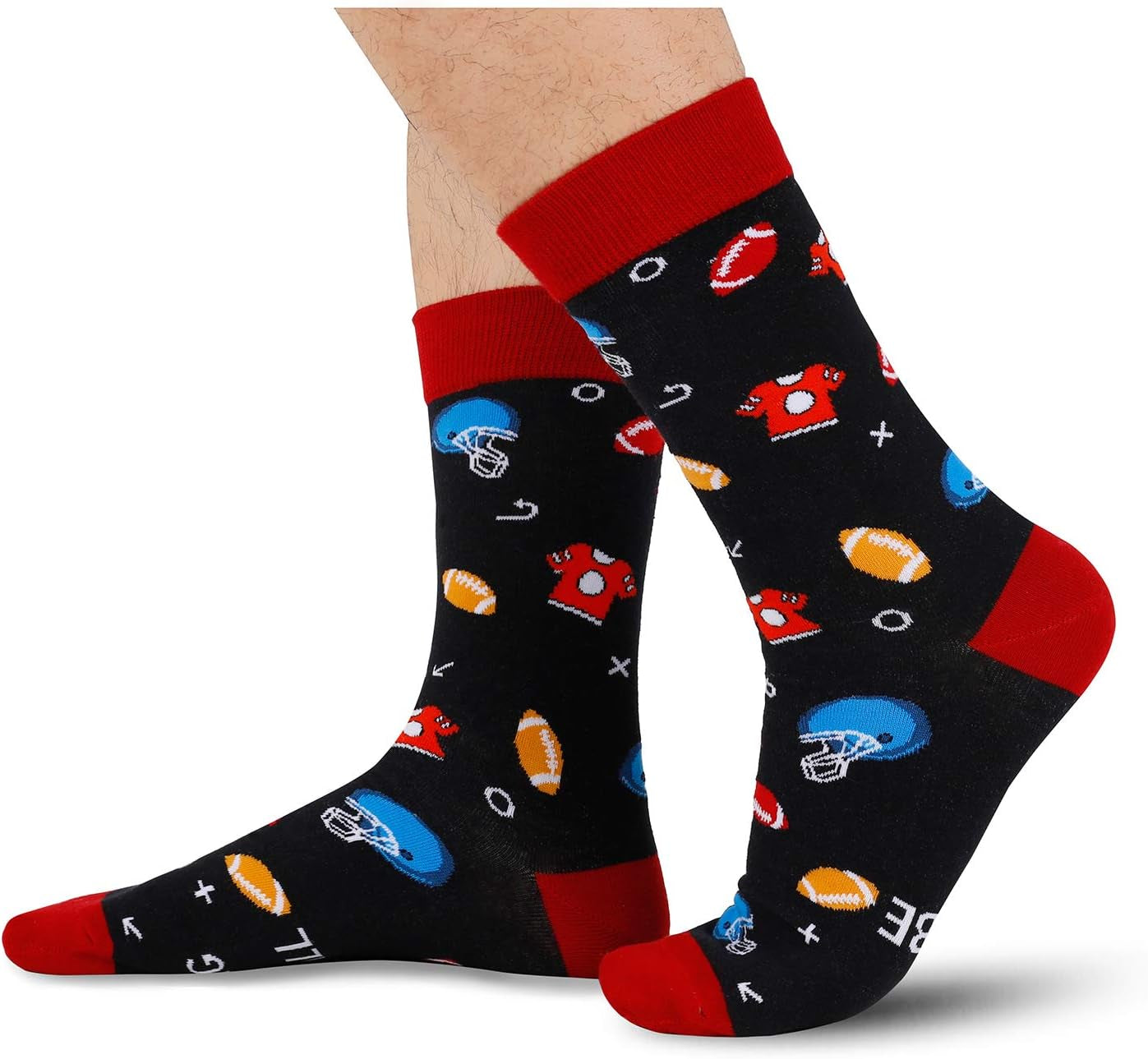 Men'S Football Sport Socks-Funny Saying I'D Rather Be Watching Football Socks for Football Lover