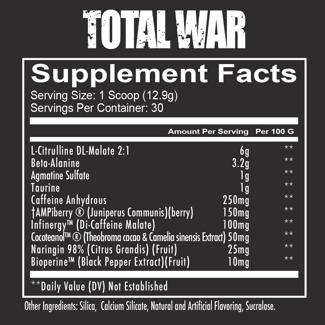 Total War Preworkout, Rainbow Candy, Powder, 30 Servings