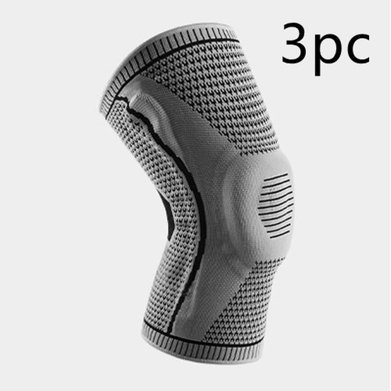 Compression Sports Silicone Spring Breathable Knee Pads